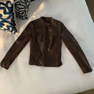 Brown Moto Jacket